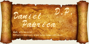Daniel Paprica vizit kartica